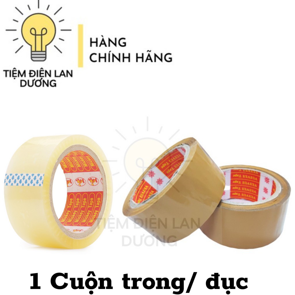 Cuộn băng keo băng dính đục / trong đóng gói đóng thùng 100y