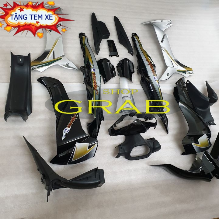 Bộ dàn áo [ TẶNG KÈM TEM ] gắn xe JUPITER V đủ màu ,nhựa ABS nguyên sinh