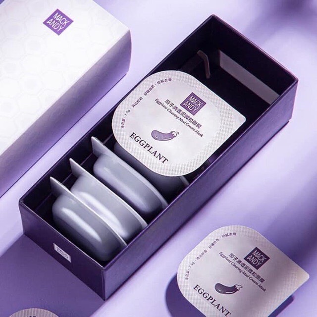 8 Hộp Mặt Nạ Bùn Cà Tím 75ml