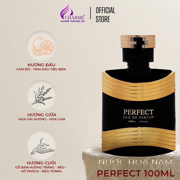 [HCM]Nước hoa nam PERFECT - SANG TRỌNG VÀ QUYẾN RŨ (10ML - 100ML)