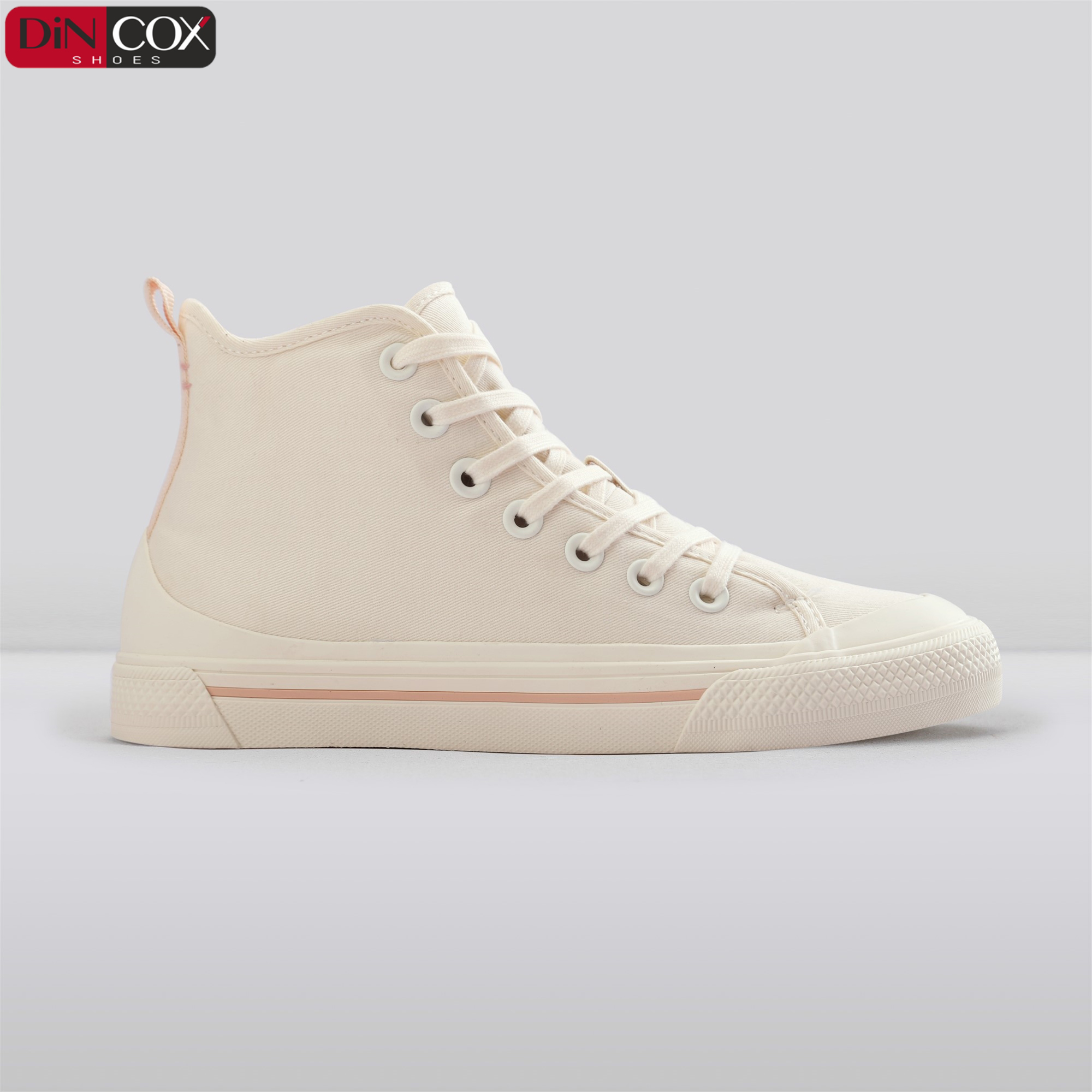 Giày sneakers nữ dincox white d09
