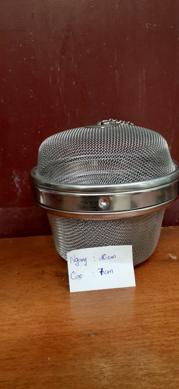 Lồng inox nấu phở b2- cao 7cm, ngang 10cm