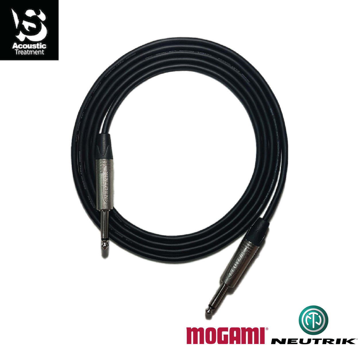 Dây cáp tín hiệu nhạc cụ,dây guitar,keyboard organ,dây tín hiệu 6ly Mogami,Jack Neutrik.