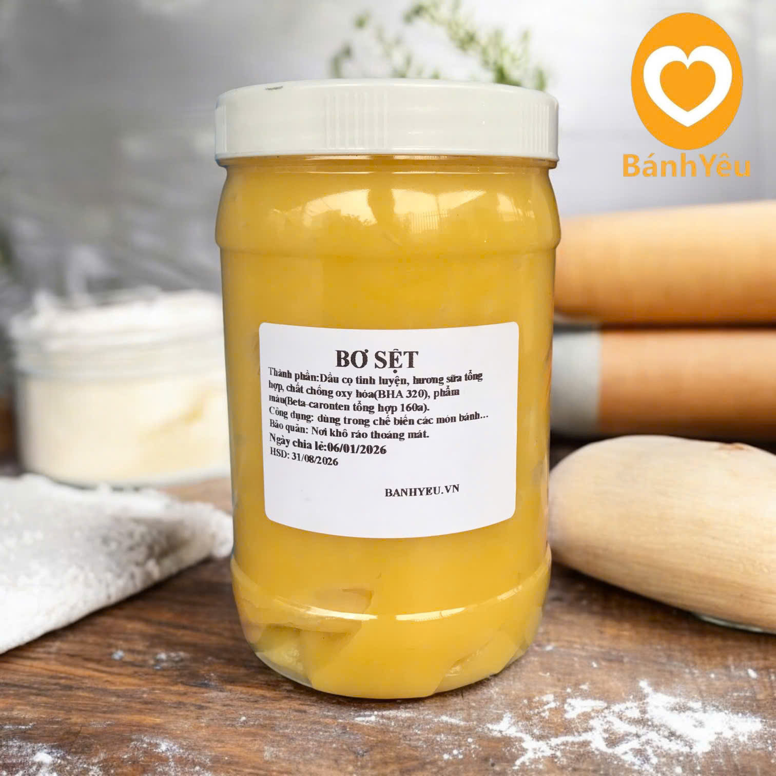 Bơ sệt Youmy làm bánh túi 1kg dùng trong các món ăn, bánh