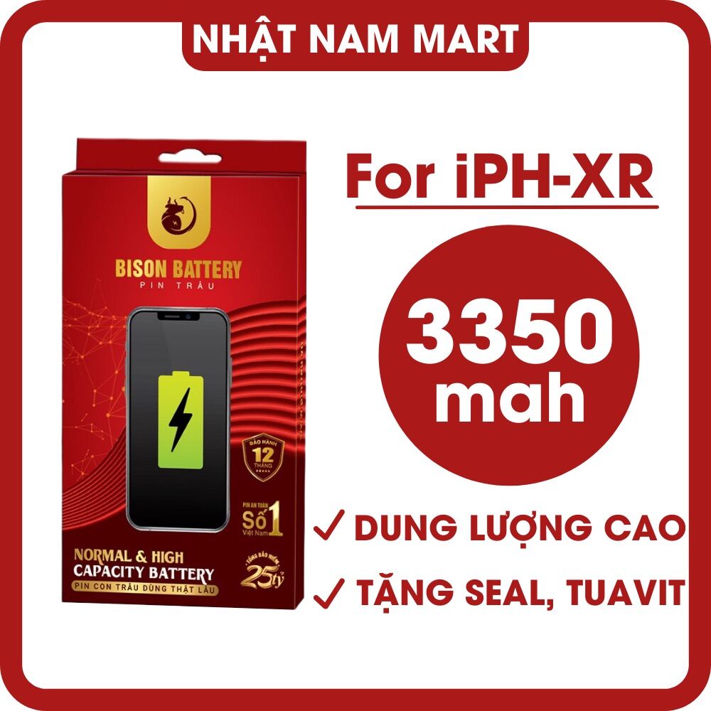 Pin bison xr dung lượng cao 3350 mah - tặng kèm keo và dụng cụ thay pin