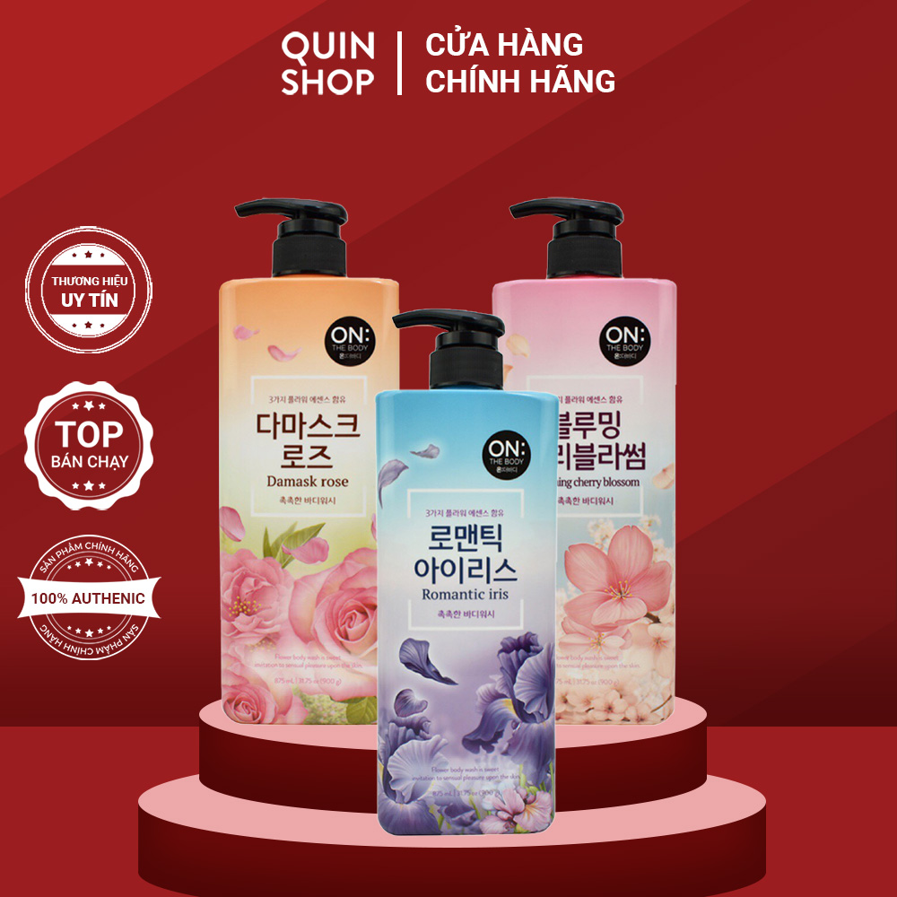 Sữa Tắm Nước Hoa ON: The Body Damask Rose, Blooming Cherry Blossom, Romantic Iris