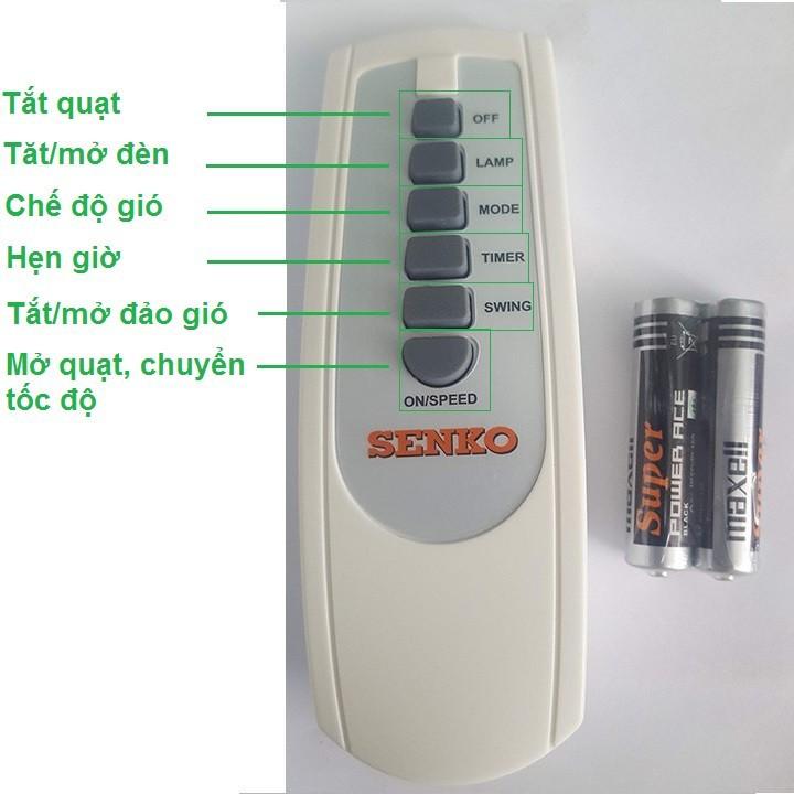 Remote điều khiển quạt senko + 2 pin maxell aaa
