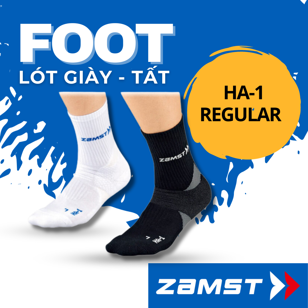 Vớ đa năng hỗ trợ bảo vệ gan bàn chân, nâng vòm chân ZAMST chính hãng HA-1 Regular (Socks)