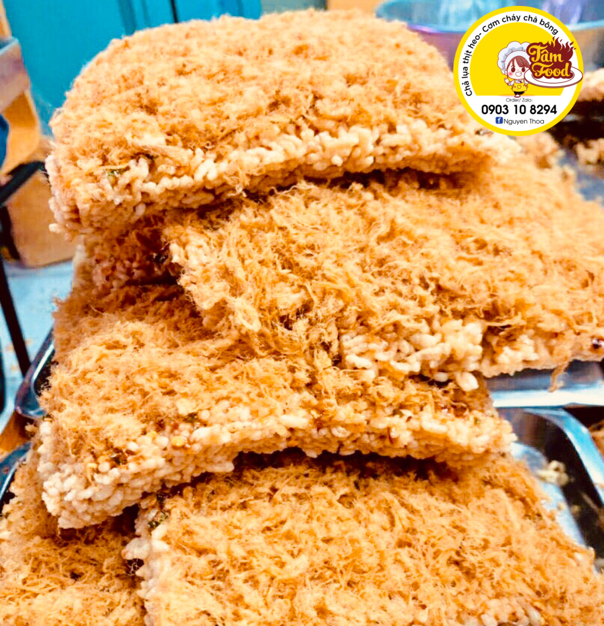Cơm cháy siêu chà bông 750gr - thơm ngon giòn - hàng luôn mới - tâm food