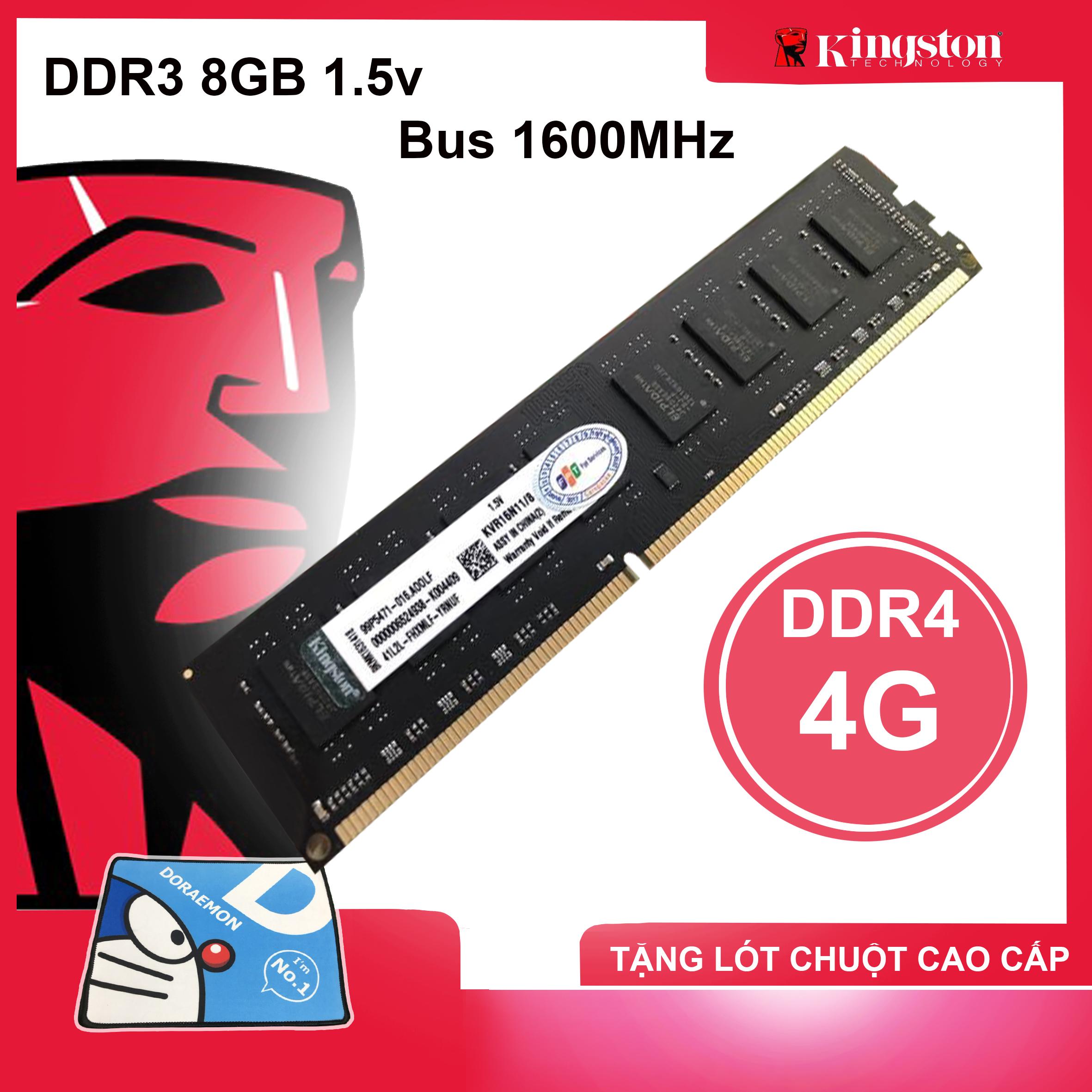 Ram DDR3 4GB Bus 1600MHz PC3-12800 1.5V kingston Hynix Samsung Micron Dùng Cho Máy Tính Để Bàn PC Desktop