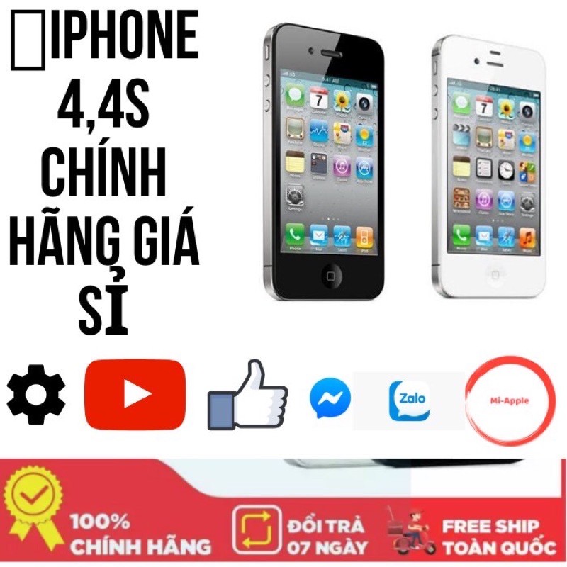 Điện thoại ip 4s quốc tế bảo hành 6 tháng