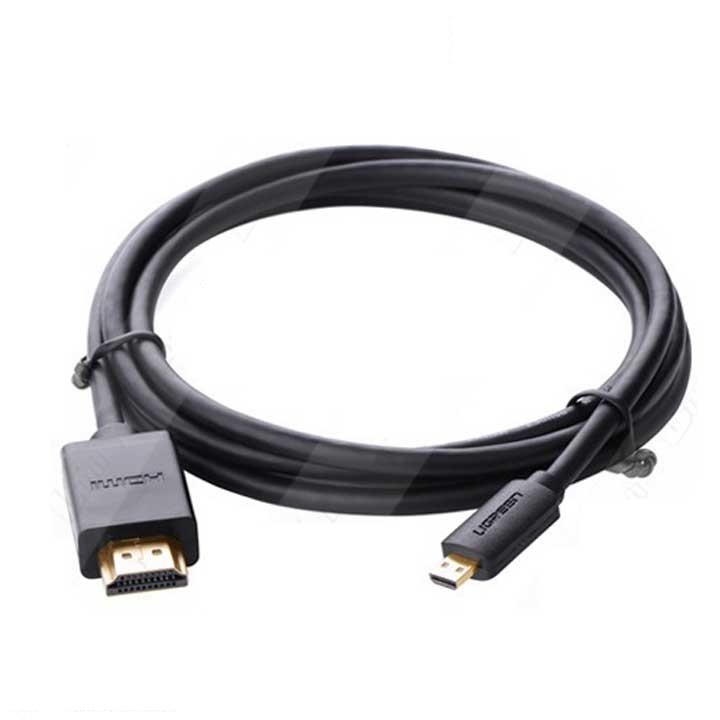 Cáp micro hdmi 3m chuẩn d to hdmi chuẩn a ugreen 30104 hàng chính hãng