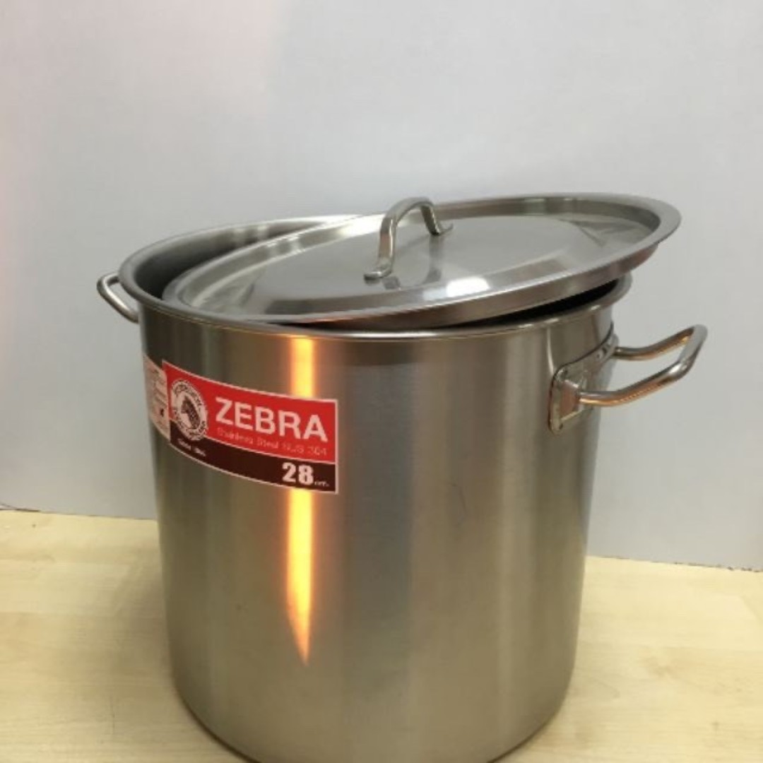 Nồi hầm cao 1 đáy inox zebra 28 cm - 171028