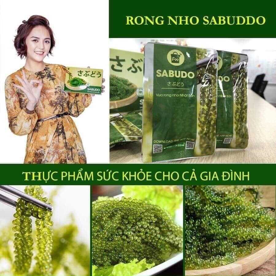 1 gói lẻ dùng thử Rong nho Sabudo / Rong nho tách nước Sabudo