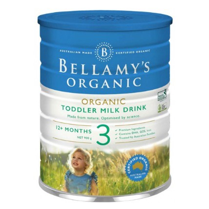 Sữa Bột Bellamy's Organic Công Thức Số 1,2,3,4 900g Mẫu Mới
