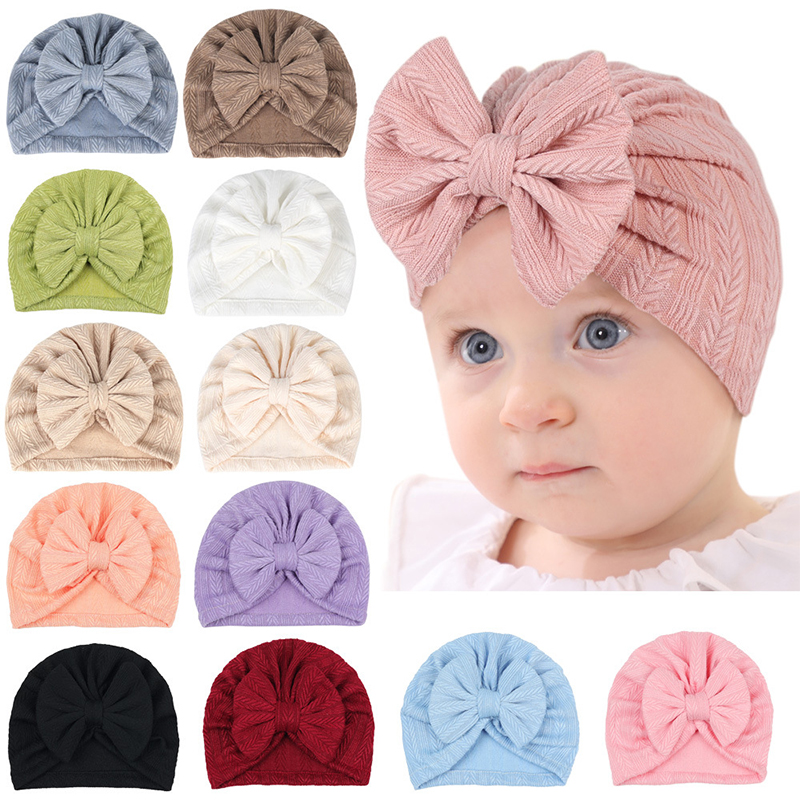 mũ lưỡi trai cho bé sơ sinh Mũ Cho Bé Bonnet Mới Sinh Turban Trẻ Sơ Sinh Mềm Bonnet Mũ Bé Gái Thắt N