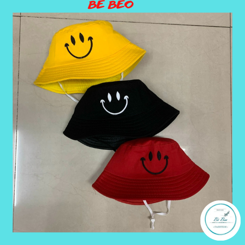 Nón / Mũ Bucket mặt cười cho bé dễ thương