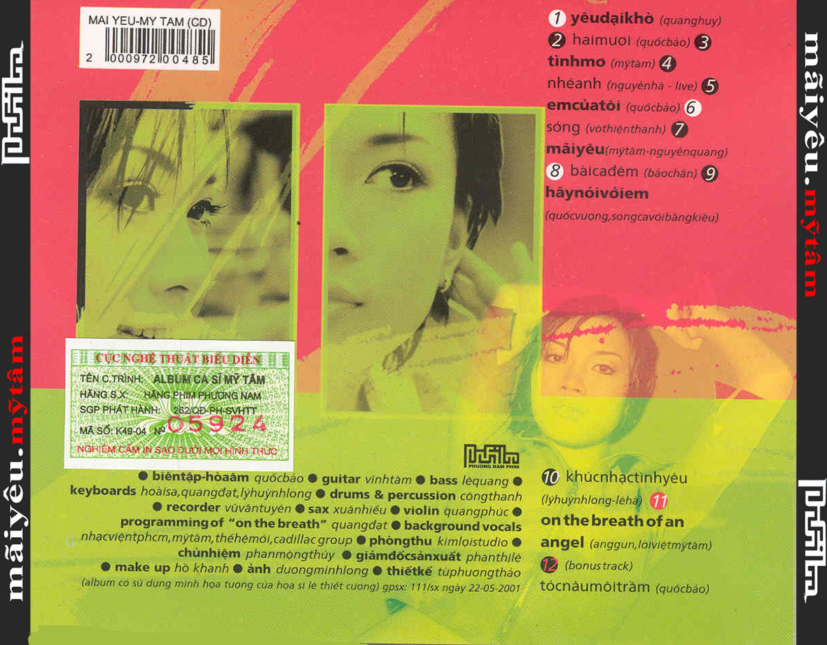 Bộ 9CD Mỹ Tâm Họa mi tóc nâu - Vol 9 xem phần mô tả  (Từ VOL 1- VOL 9)