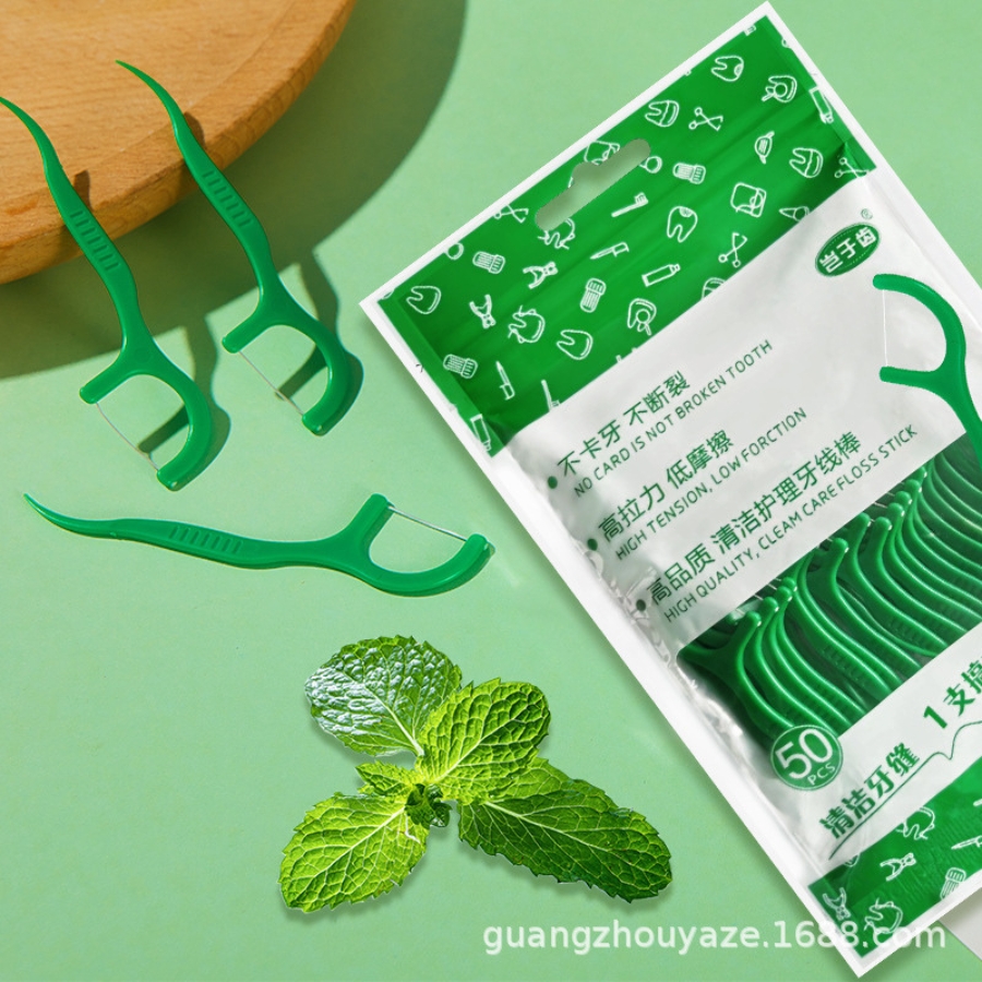 Chỉ nha khoa bảo vệ răng miệng chống sâu răng tăm chỉ nha khoa hộp 50 chiếc
