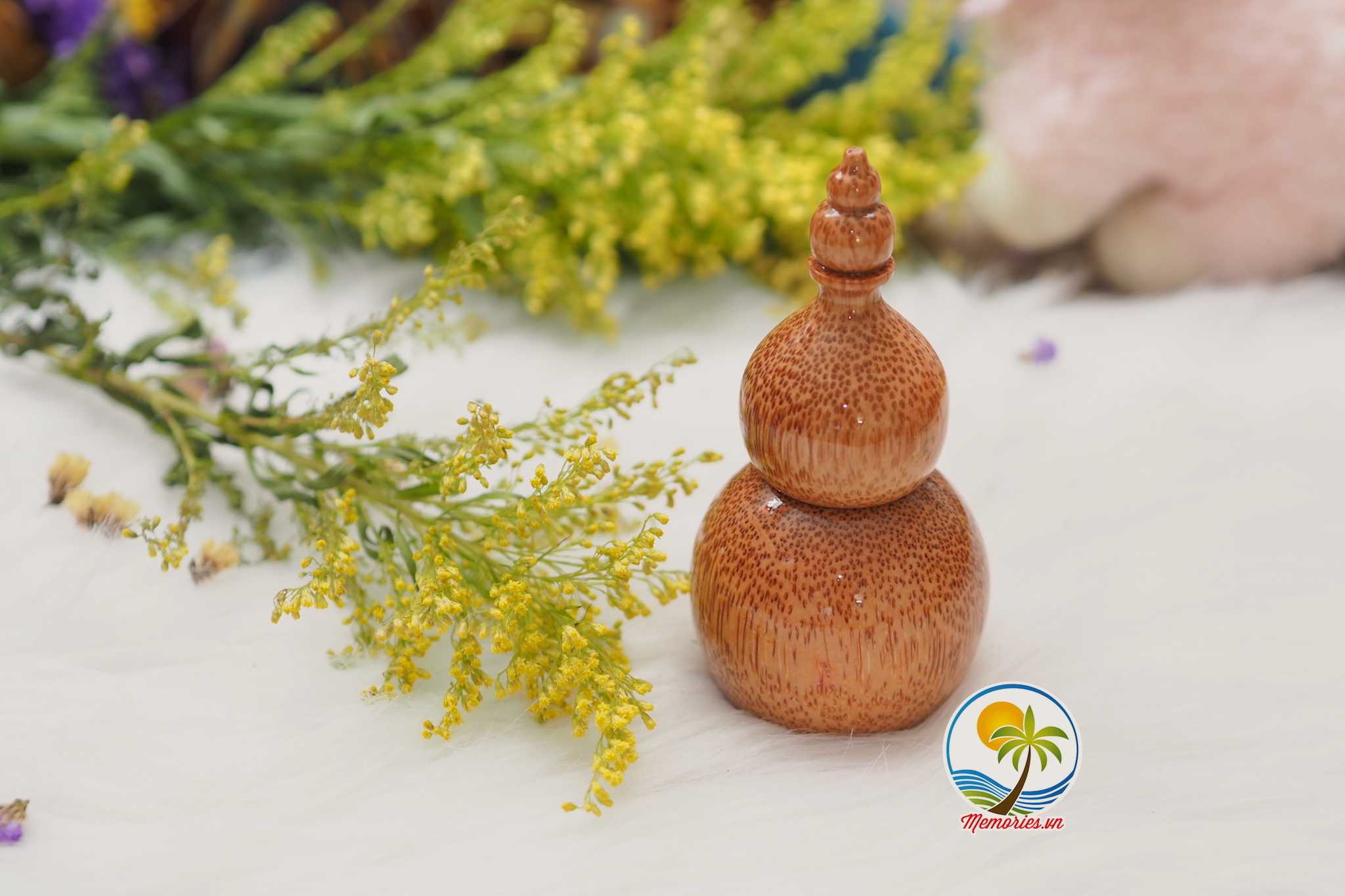 Lọ, Hũ Đựng Tăm Bằng Gỗ Dừa, Quà Tặng Trang Trí Handmade Memories.vn