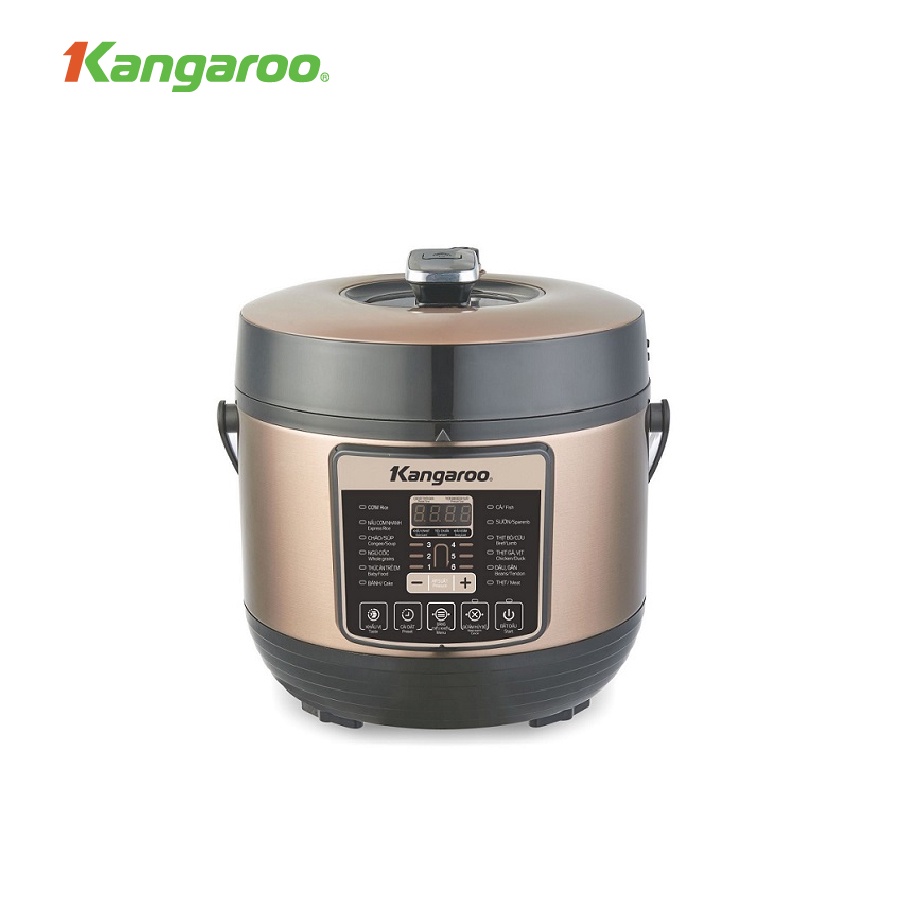 Nồi áp suất điện tử 5L Kangaroo KG5P1 - 8 chế độ nấu_KangarooEco