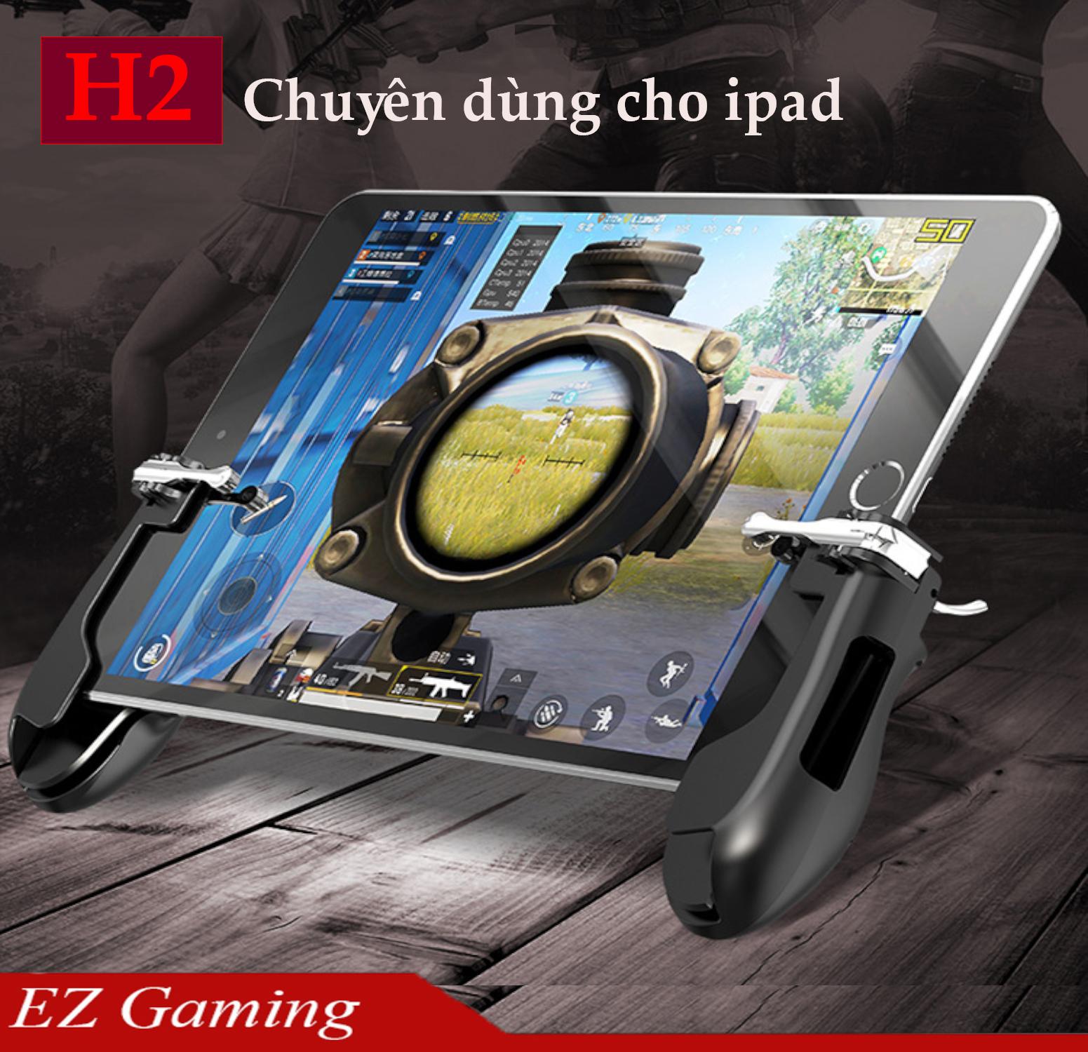 Bộ tay cầm  cho Ipad, máy tính bảng chơi game PUBG mobile, ROS, Freefire cực đẹp