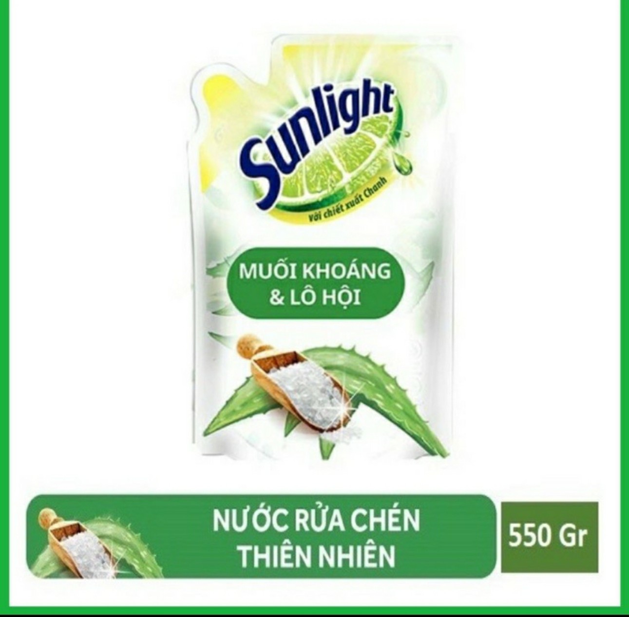 [HCM]Nước rửa chén sunlight trắng túi 550gr