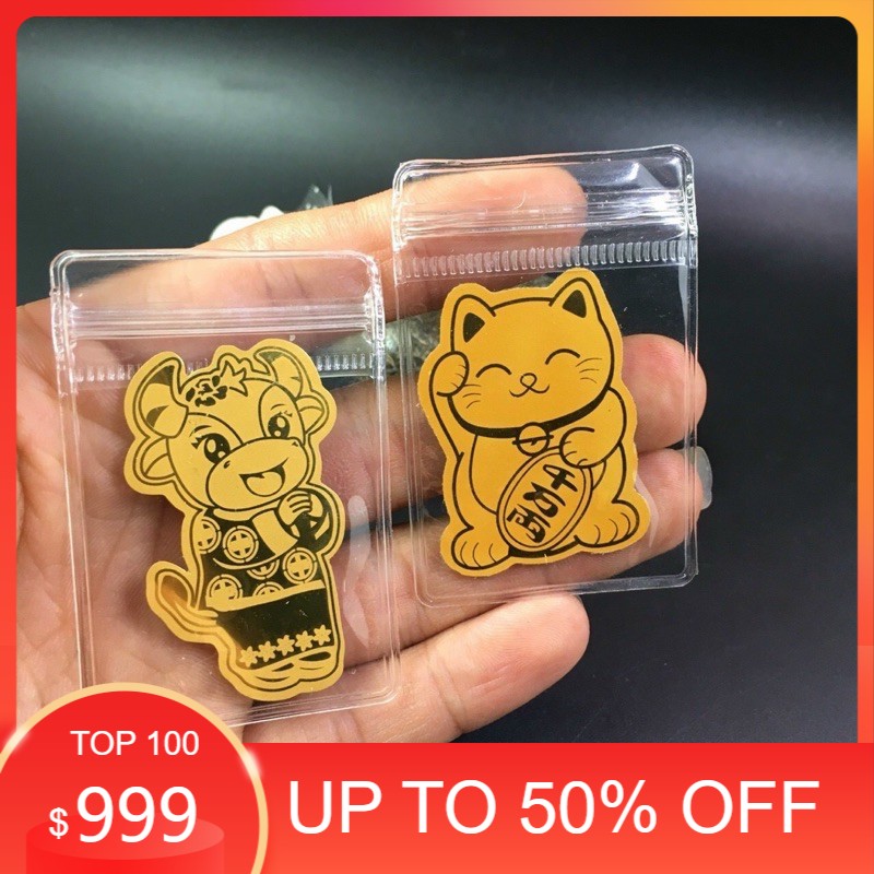 Miếng Dán Mạ Vàng Điện Thoại - Miếng Dán May Mắn Dành Cho Điện Thoại (Có keo dán)