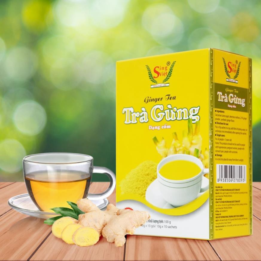 Trà gừng dạng cốm Sing Việt 100g