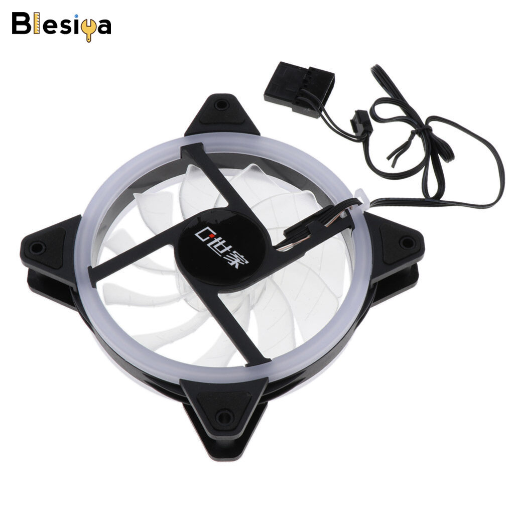 Blesiya Quạt Làm Mát Vỏ Máy Tính LED 12CM, Dành Cho PC Giá 78,100 Đồng*Miễn phí vận chuyển