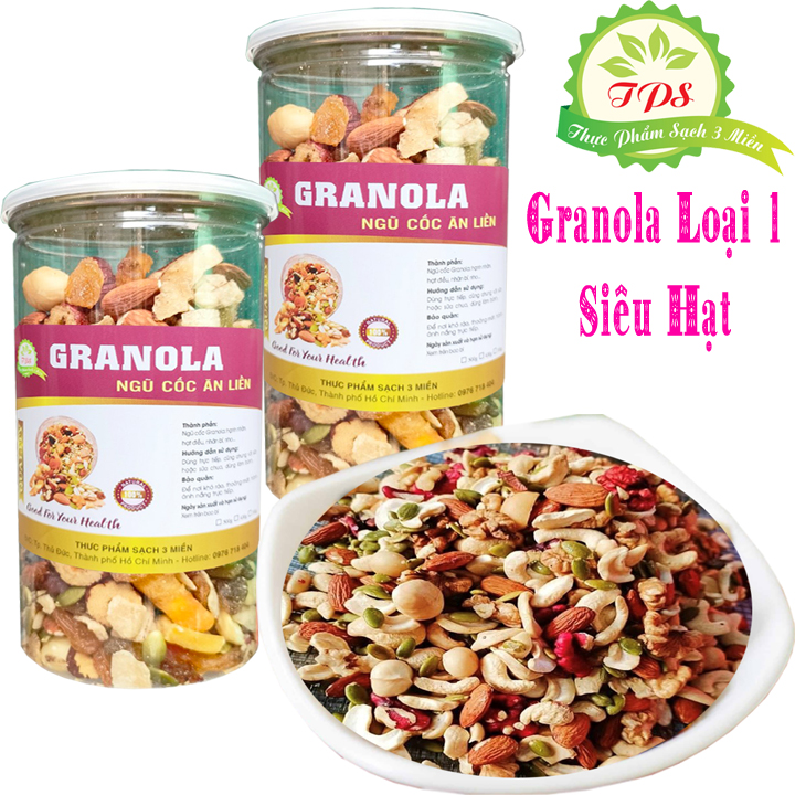 Granola ngũ cốc hạt dinh dưỡng tốt cho sức khỏe tps
