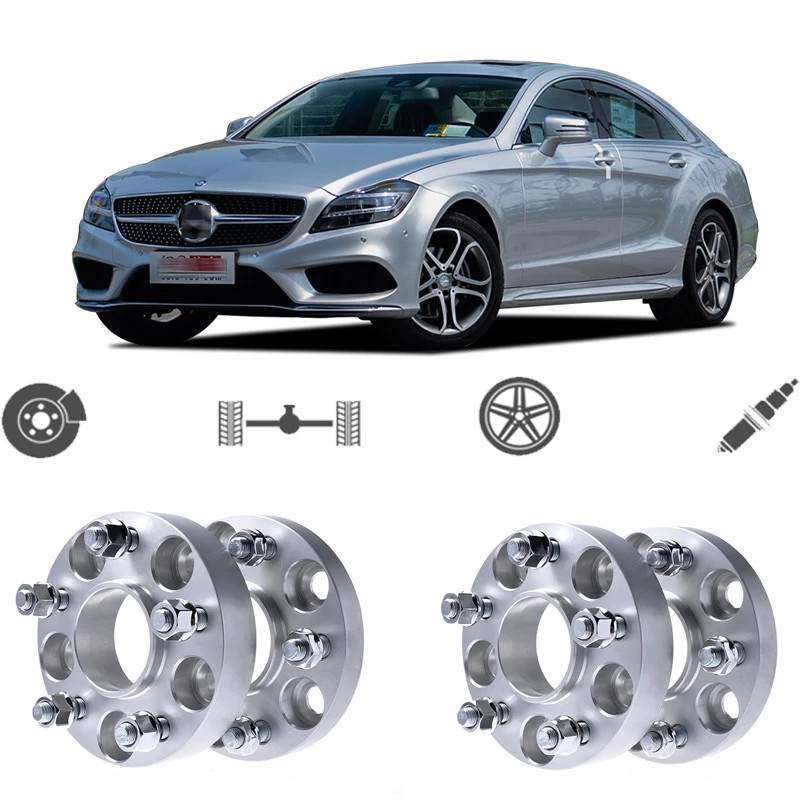 Miếng đệm mơ rộng lốp xe mercedes c-class, e-class, s-class, a-class, v-class, cla-class, gla-class, glc-class, slc-class, gle-class, gls-class, amg gt . hợp kim nhôm 6061-t6. độ dày 30mm. có gờ định tâm