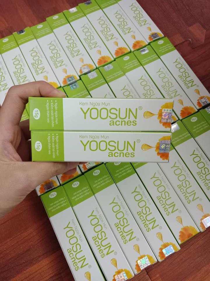 Combo 2 tuýp Kem ngừa mụn Yoosun Acnes tuýp 15g