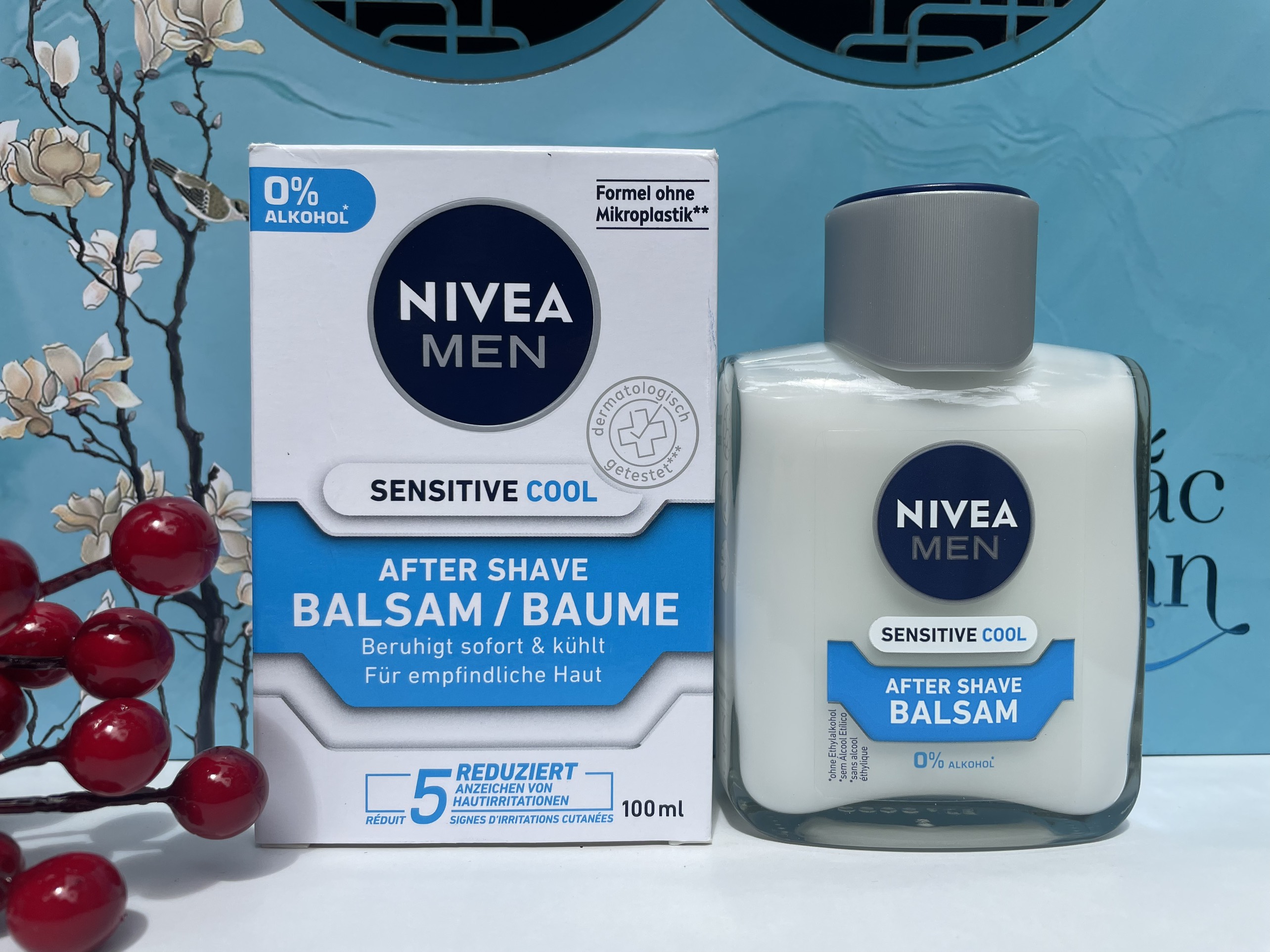 Hàng Đức Nivea Men After Shave Balsam Sensitive Cool dưỡng da & chống kích ứng da sau khi cạo râu, 100 ml
