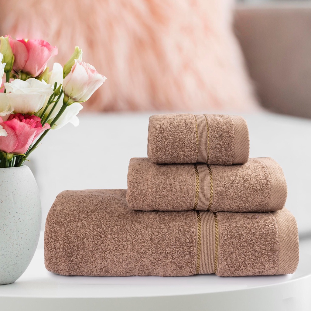 Khăn mặt gia đình 100% cotton tự nhiên mềm mại thấm hút nước tốt, kt 30x50cm