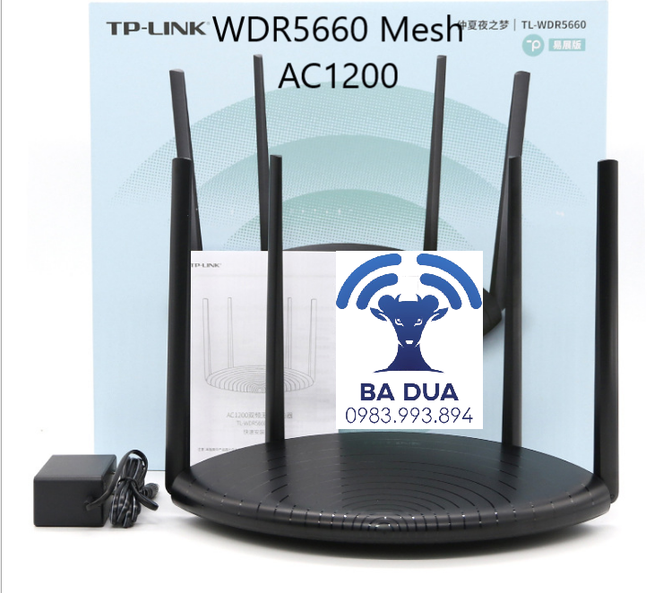 Bộ phát wifi mesh wifi tplink tp-link wdr5660 ac1200