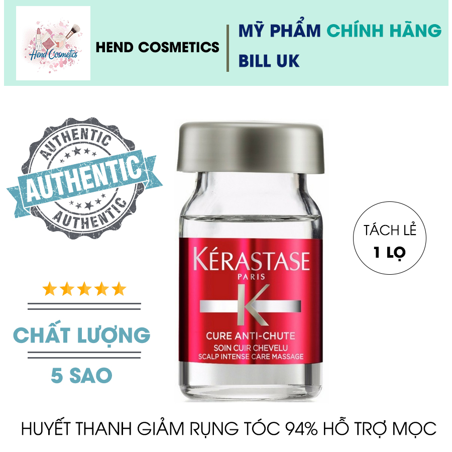 Huyết thanh giảm rụng tóc và hỗ trợ mọc Kerastase Specifique cure anti chute 1 lọ 6ml