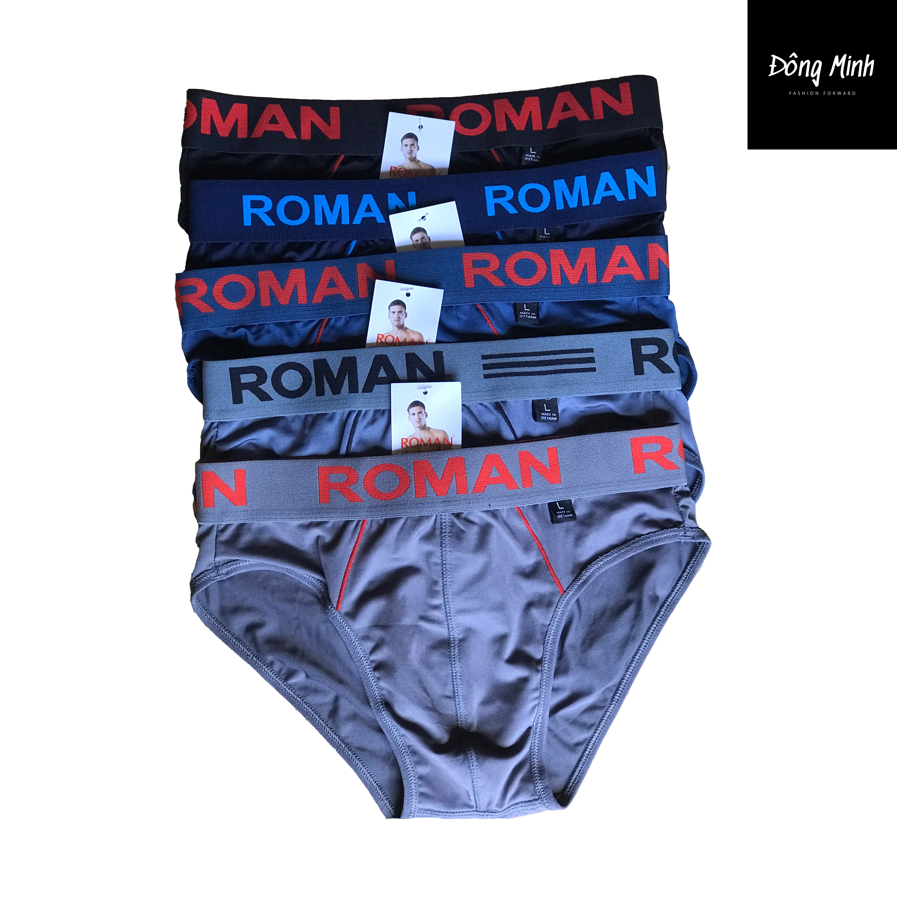 Combo 05 Quần Lót Nam 05 Màu, chất liệu thun lạnh, kiểu dáng tam giác, lưng thun 4cm.