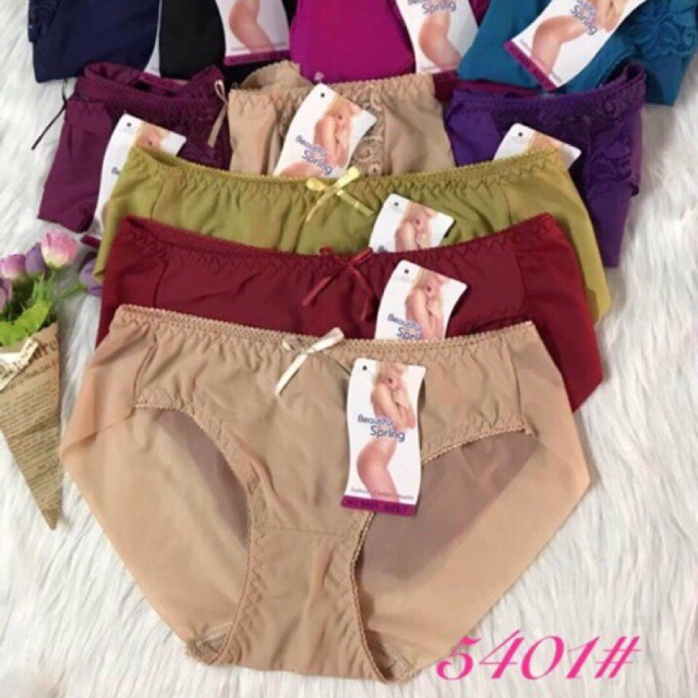 Sỉ 10 quần lót spring trơn hàng vnxk - mã 5401