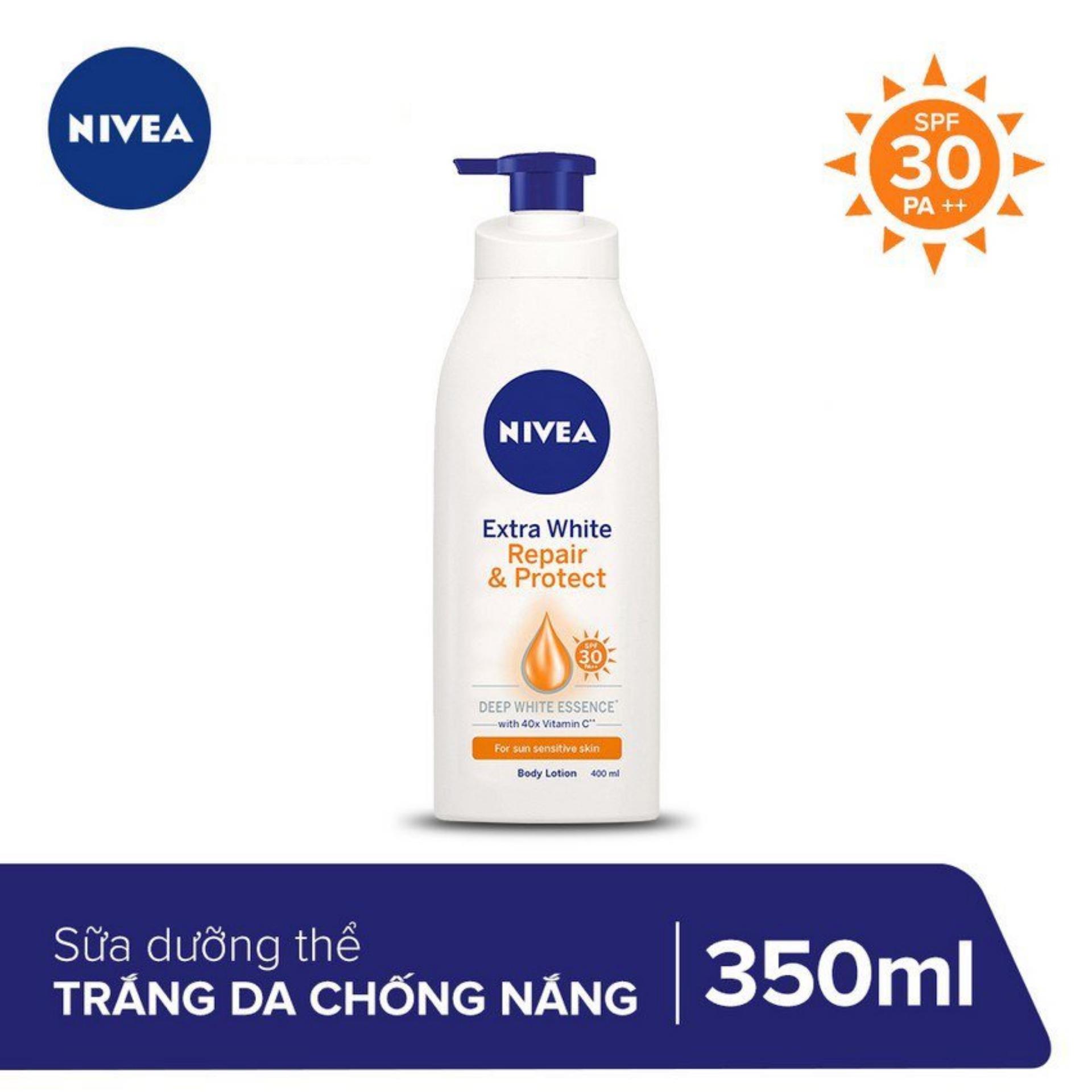 Sữa dưỡng thể nivea giúp săn da, dưỡng trắng 350ml