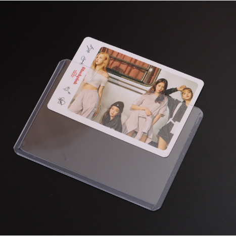 Toploader 6.8x10cm horizontal picture slot B8 size plastic card holder corner folded try anime card