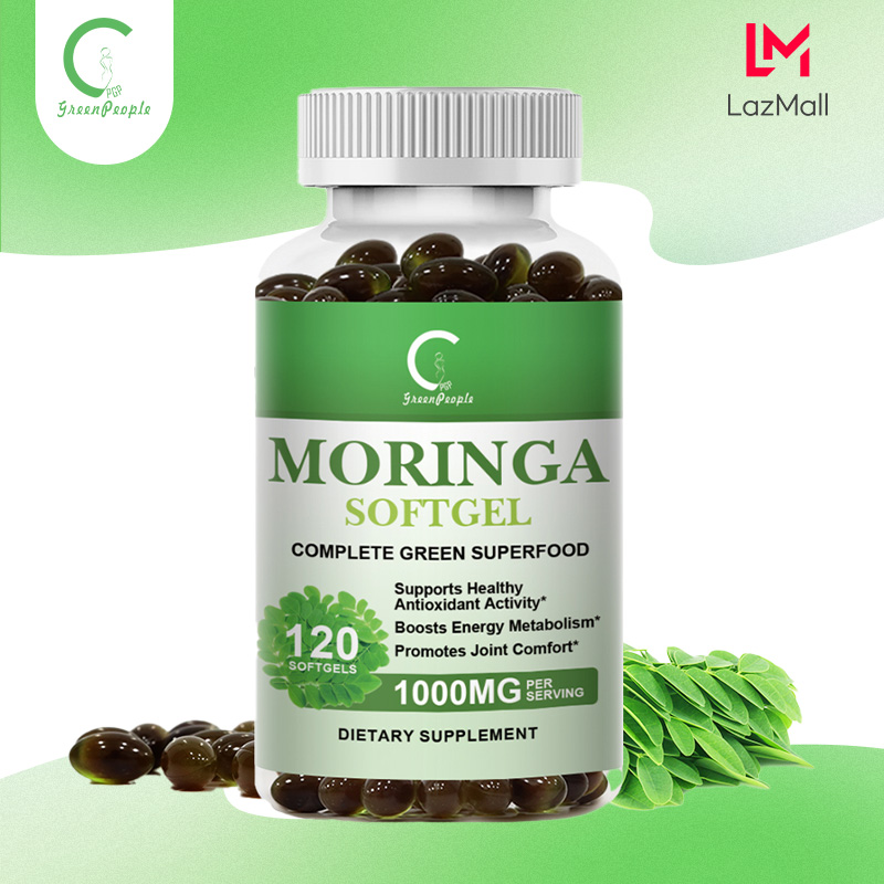 GPGP GreenPeople Moringa Capsules Giảm căng thẳng và bảo vệ năng lượng tim, trao đổi chất và hỗ trợ miễn dịch