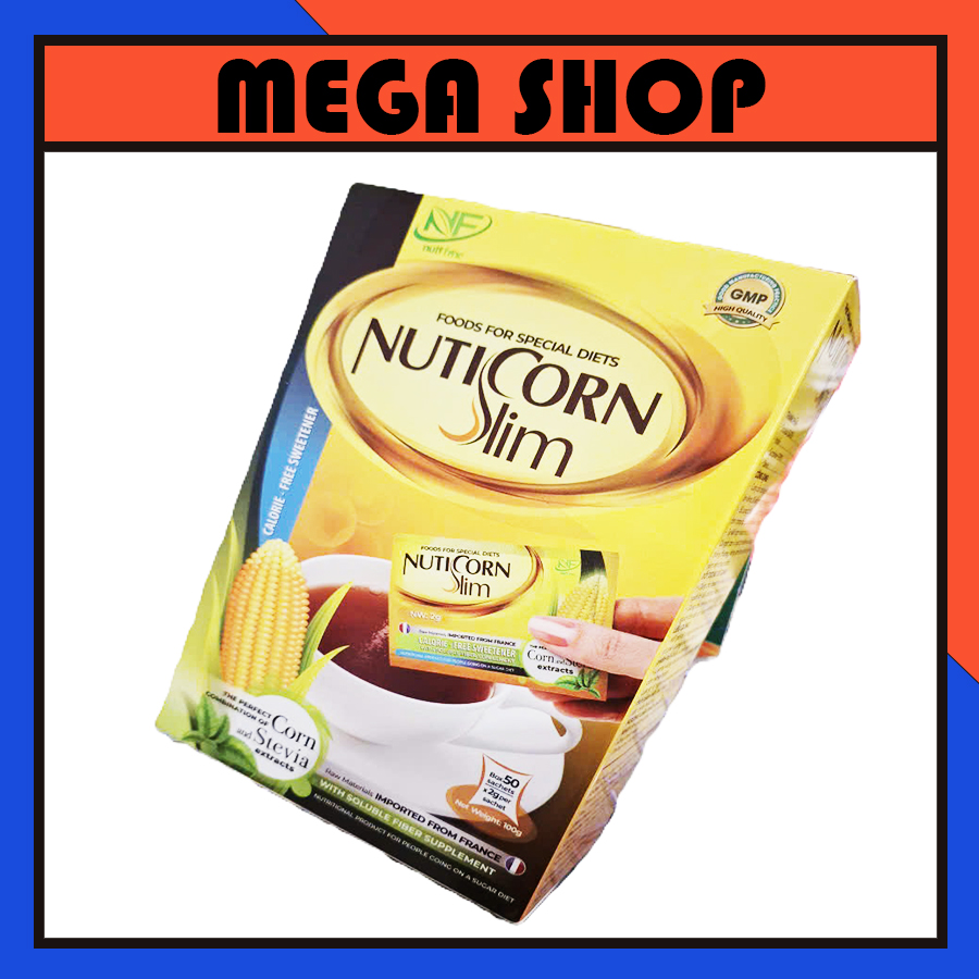 [Box of 50 Packages] Corn Sugar and Stevia Nuticorn Slim
