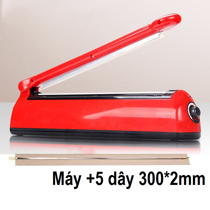Máy hàn miệng túi 30cm - Máy Dán túi, Hàn Miệng Túi Nilon. Đường hàn 3005mm hàn túi nilon thông thường