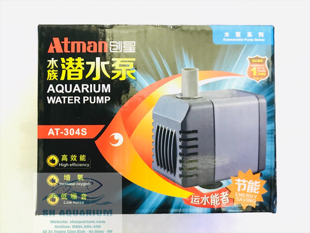 [HOÀN TIỀN 10%]MÁY BƠM CHÌM ATMAN THẾ HỆ MỚI 304S