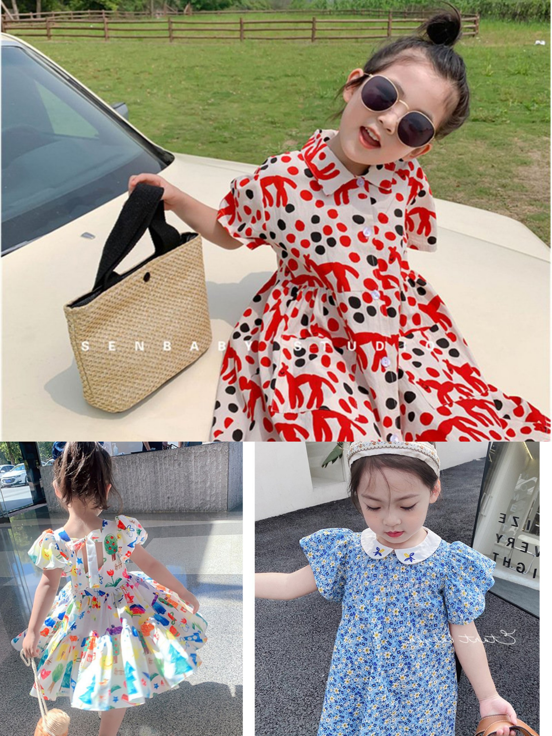Váy đầm tiểu thư siêu xinh cho bé Váy bé gái shop kunkid