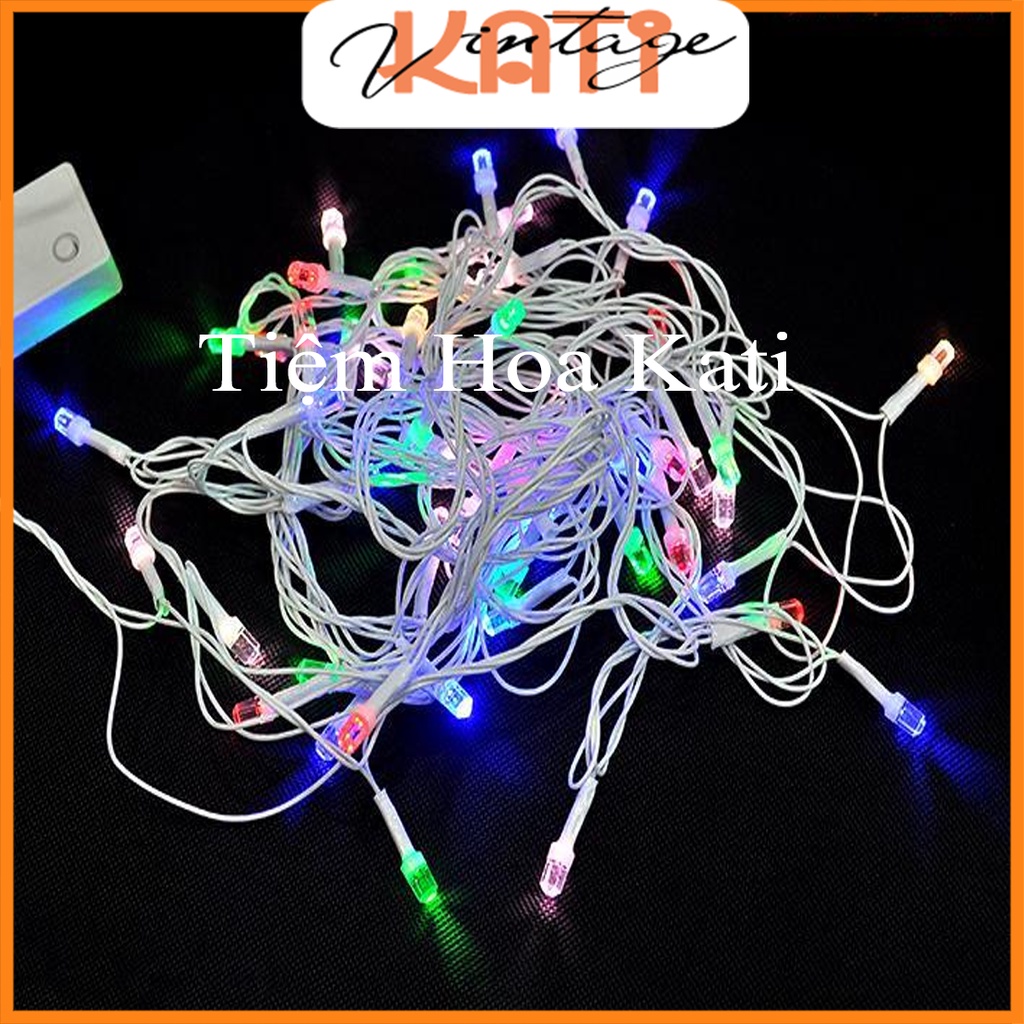 Đèn dây nháy trí ngày tết - Combo 3 Đèn led trang trí kiểu dây nhiều màu - Dây Đèn Nháy Nhiều Màu Trang Trí Tết - Dây Đèn Led Đom Đóm trang trí tết giáng sinh phòng ngủ Chipsbling Fairy Lights đồng 1M
