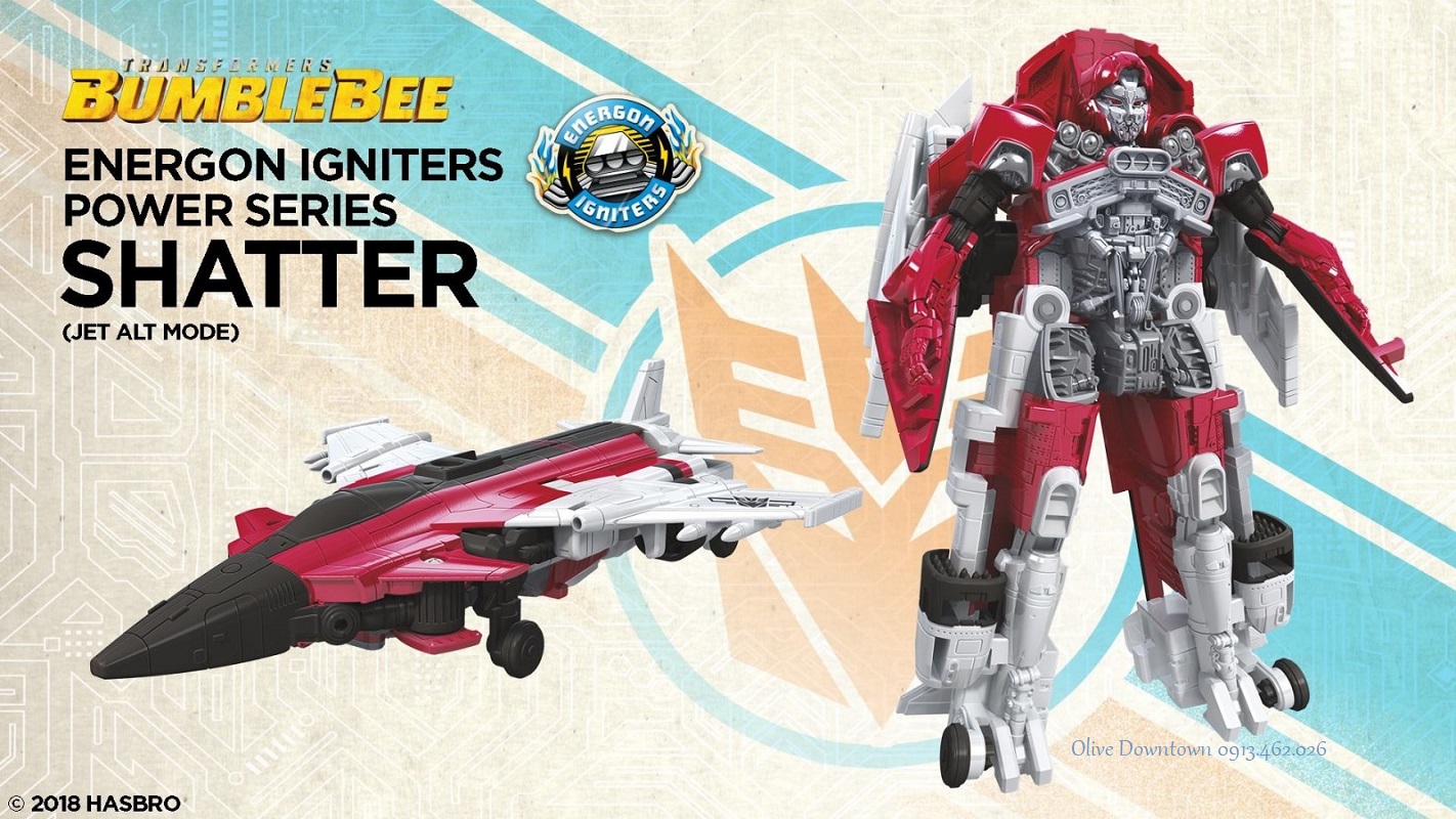 SHATTER Máy bay * Robot 11cm lắp ráp thành MÁY BAY - Transformers Energon Igniters