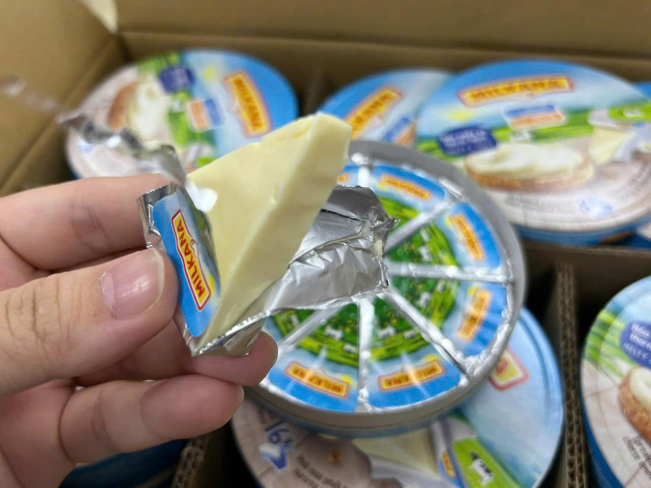 (Date 25/09/2026) Phô Mai Milkana 208g (16 miếng)