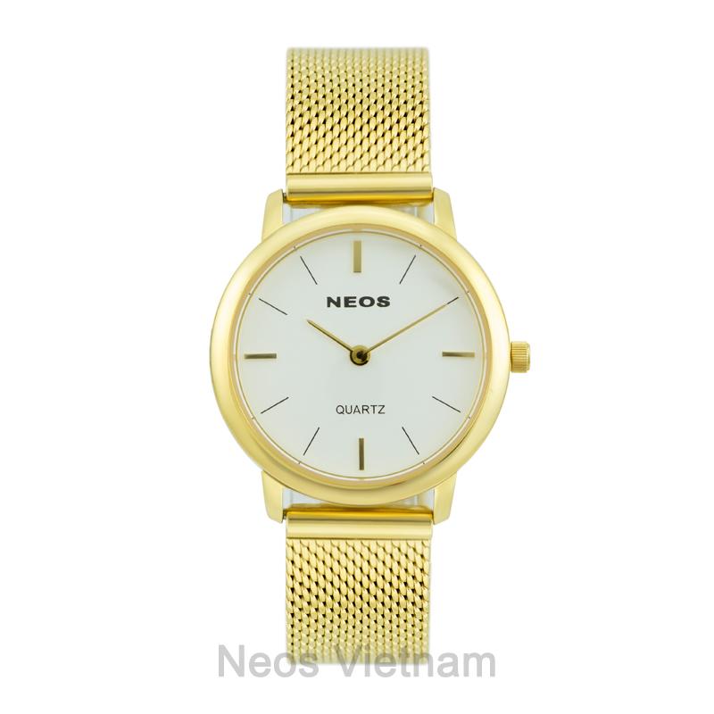 Đồng Hồ Nữ Neos N-40689L Dây Lưới Vàng